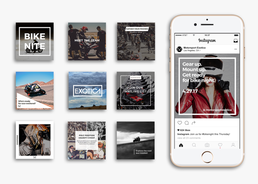 Transparent Instagram Mockup Png - Feature Phone, Png Download