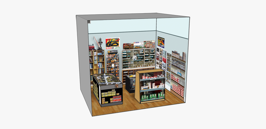 Stewart S Hobby Shop - Shelf, HD Png Download