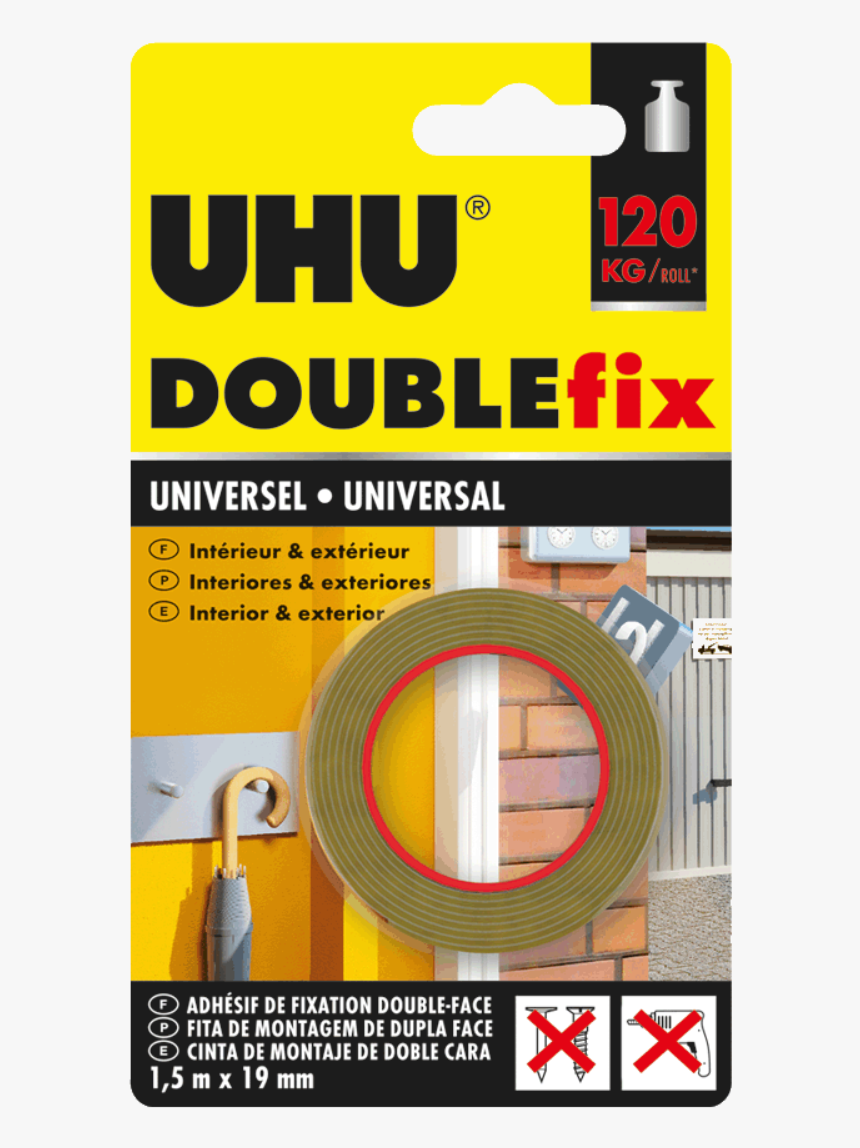 Doublefix Universal - چسب دو طرفه نامرئی, HD Png Download