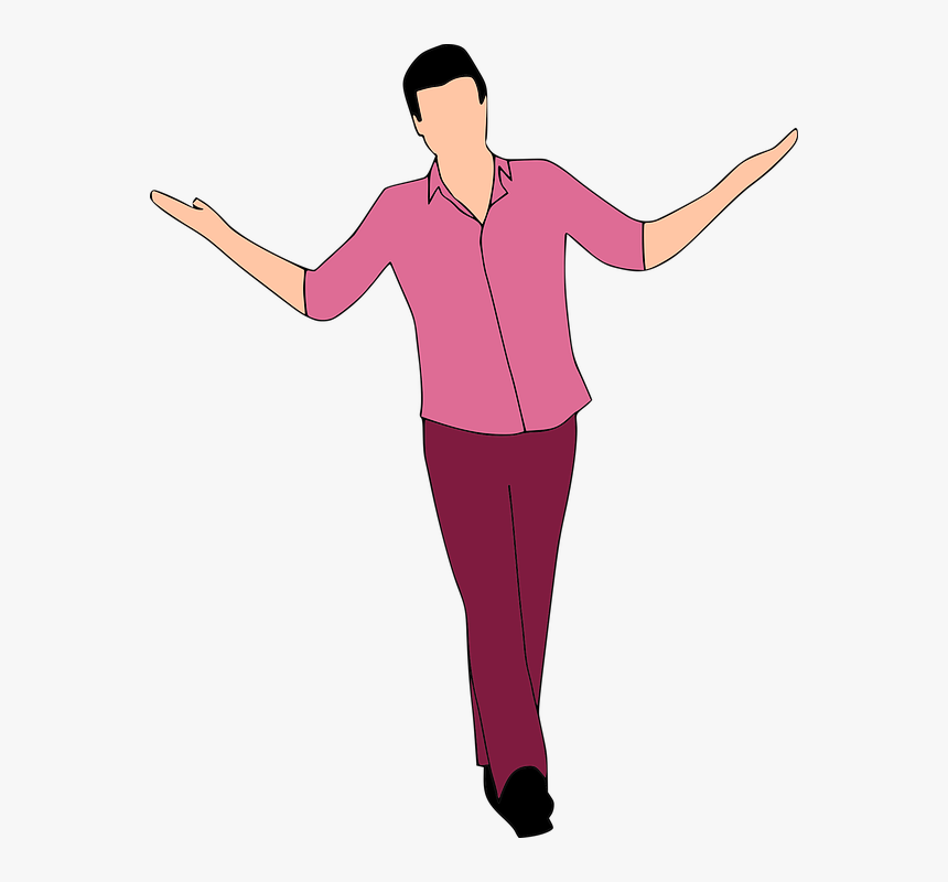 Walking, Man, Casual, Shirt, Confident, Colors - รูป คน สบาย ๆ, HD Png Download