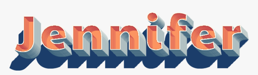 Jennifer 3d Letter Png Name - Graphic Design, Transparent Png