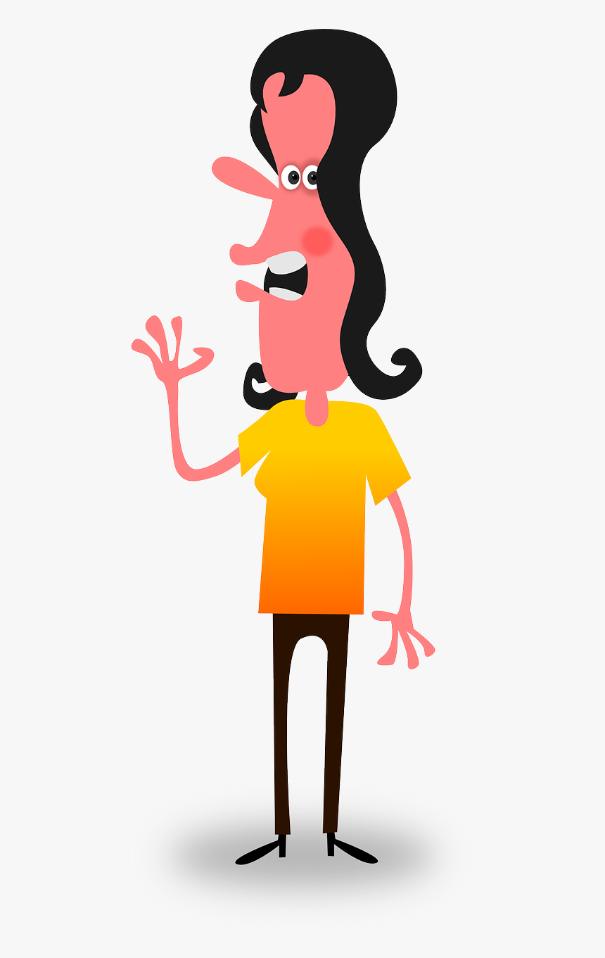 Weird Cartoon Girl, HD Png Download