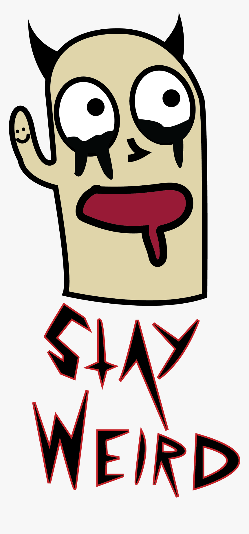 Stay Weird Eveyone~ - Kepala Aneh Kartun, HD Png Download