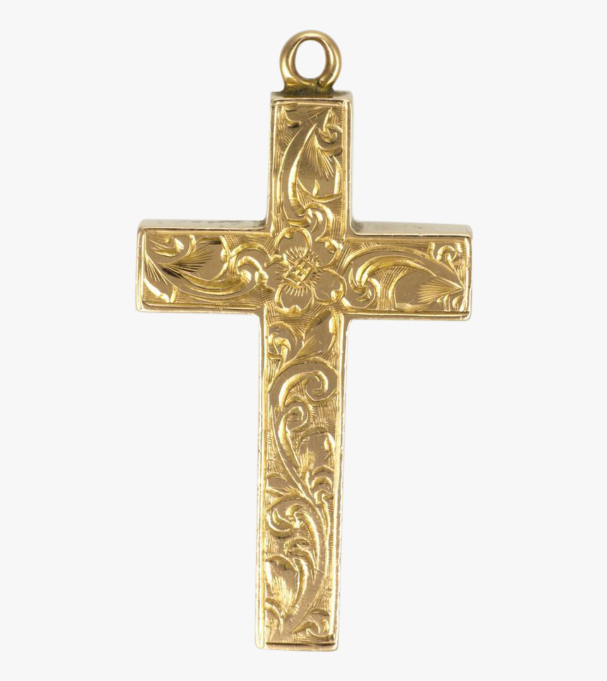 Chaine Avec Croix Homme En Or, HD Png Download