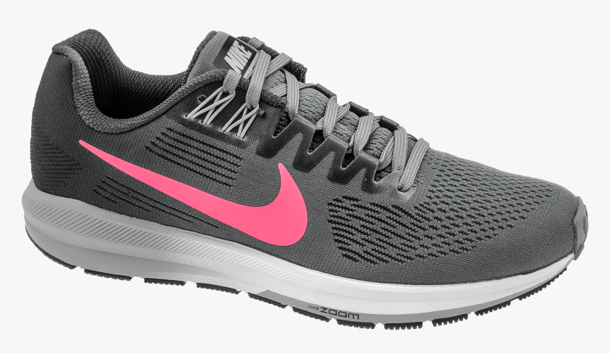 Nike Air Zoom Structure 21 Gunsmoke/sunset Pulse - Nike Air Zoom Structure 21 Womens Black, HD Png Download