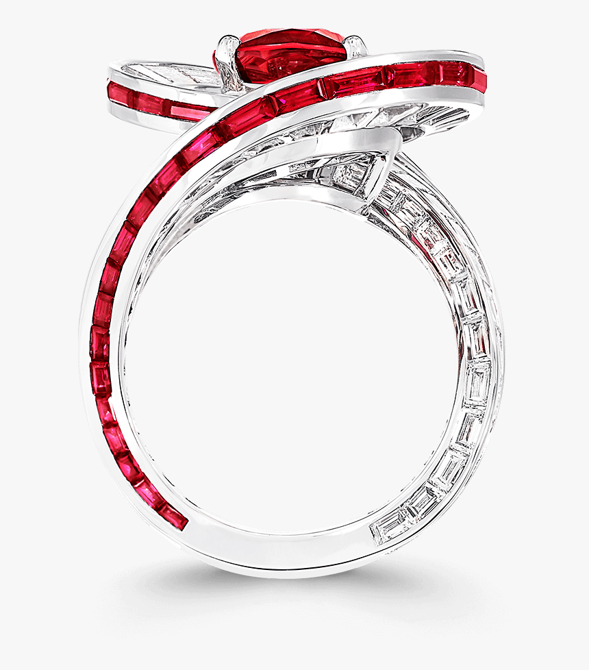 Graff Ruby Diamonds Ring, HD Png Download