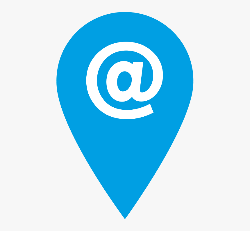 Blue Email Icons - Location Email Icon Png, Transparent Png
