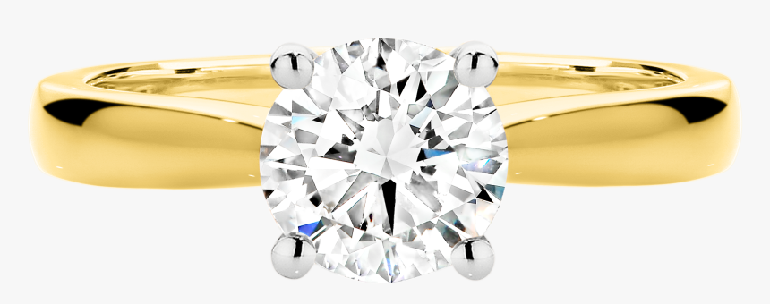 The Solitaire Round Diamond Engagement Ring - Pre-engagement Ring, HD Png Download