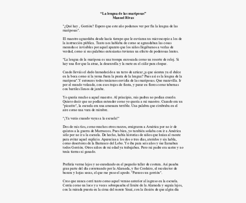 Fabulas Cortas Y Sus Partes, HD Png Download