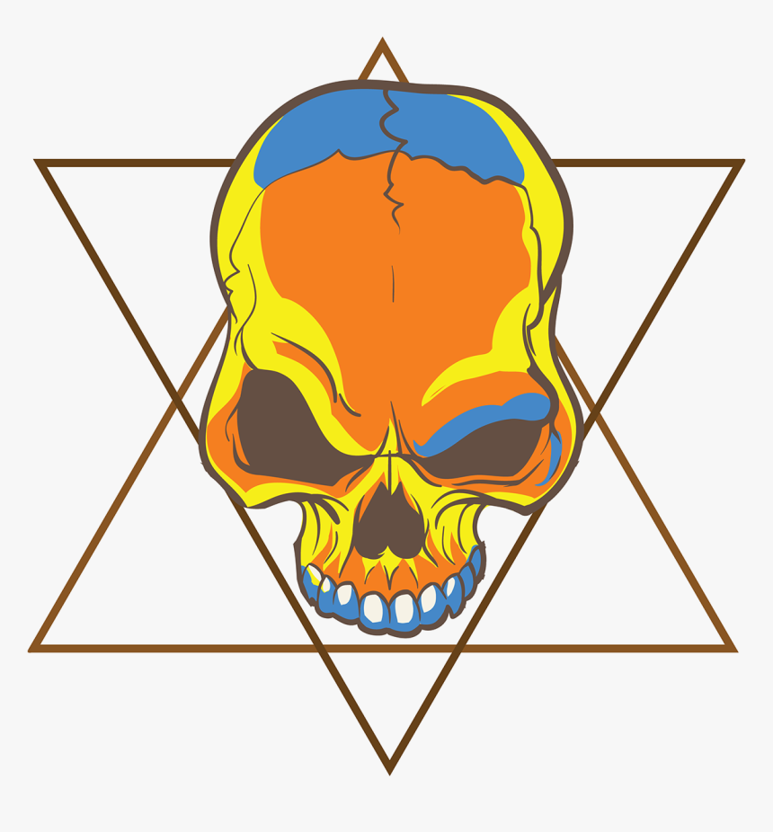 Symmetry Clipart Rana - Skull, HD Png Download