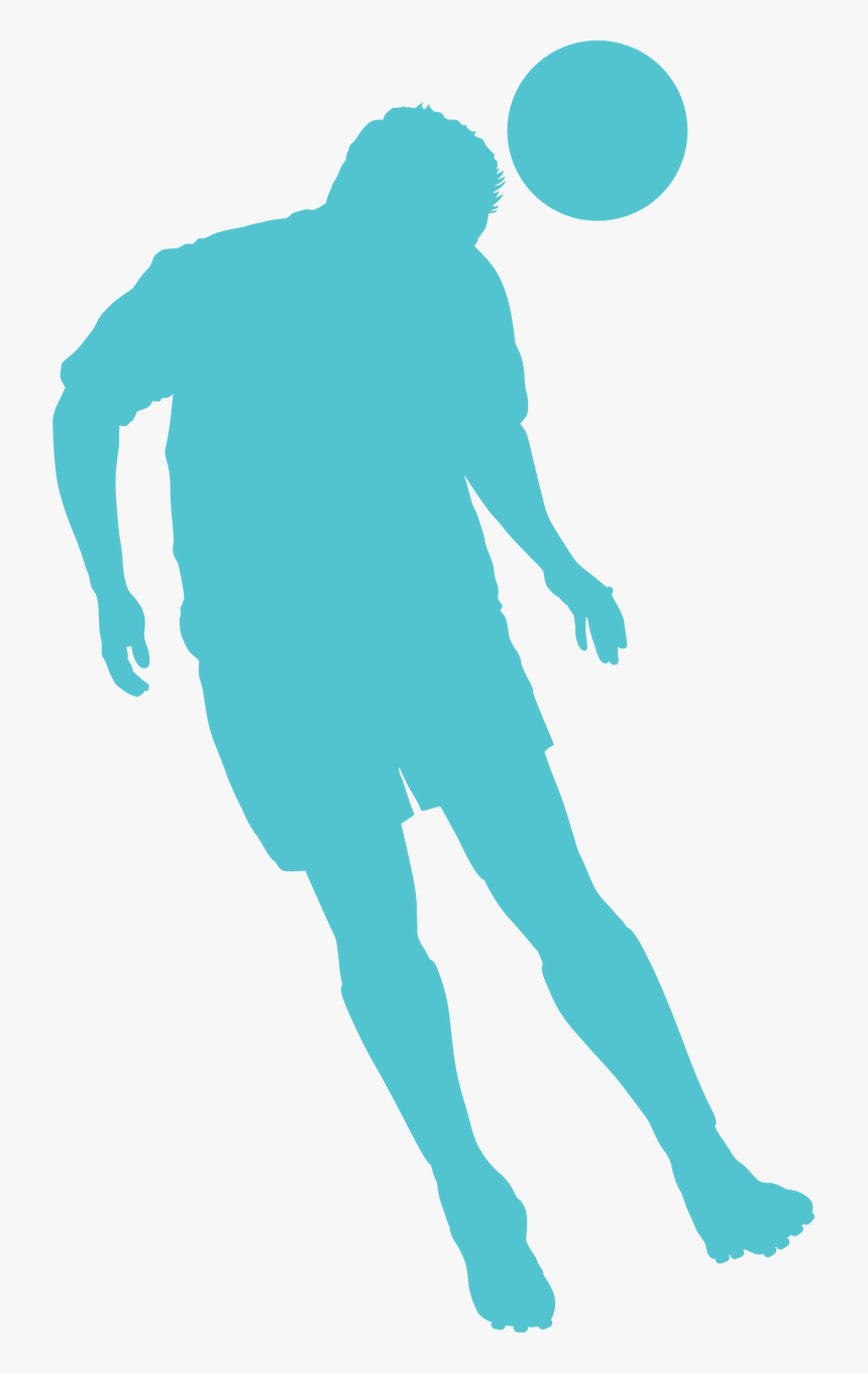 Soccer Silhouette Svg Cut File - Soccer Player, HD Png Download