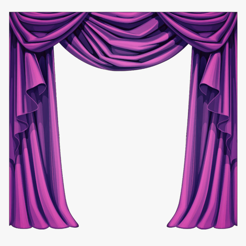 #curtain #cortina #curtains #cortinas #fabric #tela - Curtain Drawing, HD Png Download