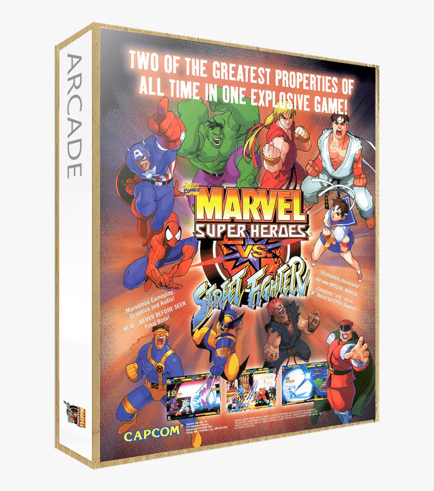 Transparent Vs Street Fighter Png - Marvel Heroes Vs Street Fighter, Png Download