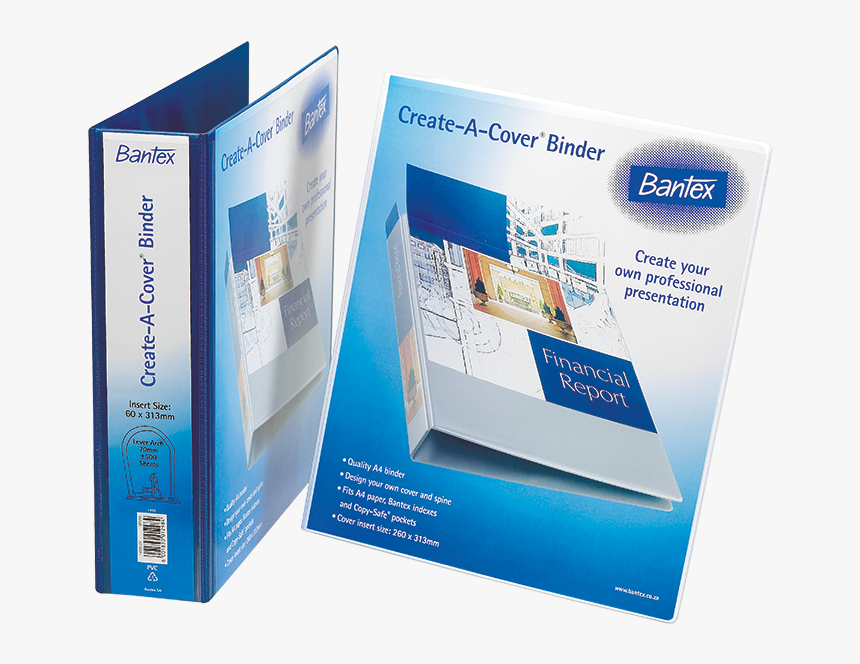 1498 Cac Lever Arch - Bantex Create A Cover File, HD Png Download