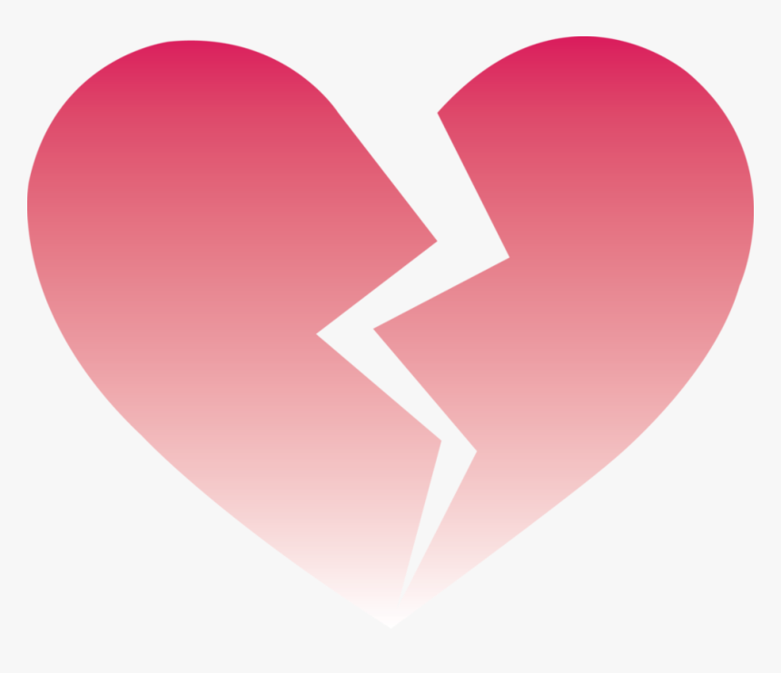 Broken Heart Png Pink - Pink Broken Heart Png, Transparent Png