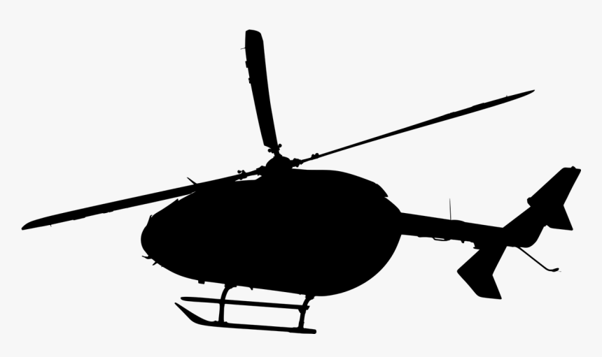 Transparent Helicopter Vector Png - Helicopter Silhouette Png, Png Download