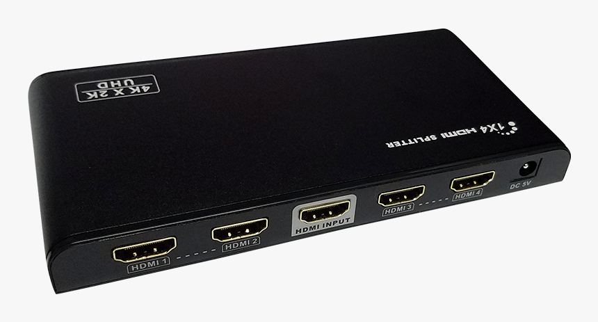 4 Way Hdmi Splitter For Cctv - Electronics, HD Png Download