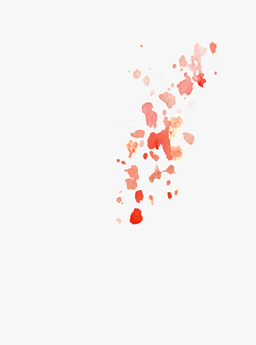 Red Water Drop Watercolor Hand Drawn Transparent - Illustration, HD Png Download