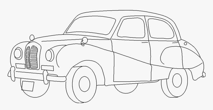 Transparent Car Perspective Png - Antique Car, Png Download
