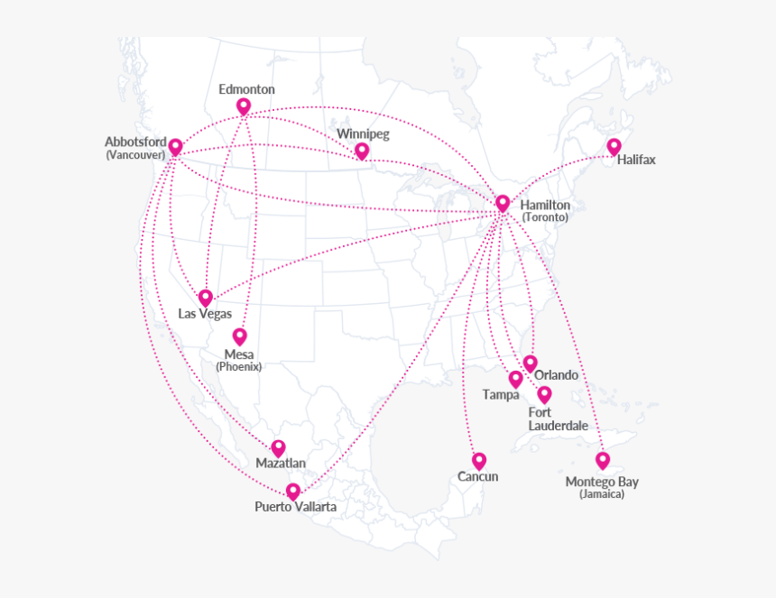 Flight Path Puerto Vallarta To Vancouver, HD Png Download