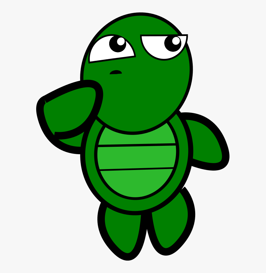 Turtle Thinking Clipart, HD Png Download
