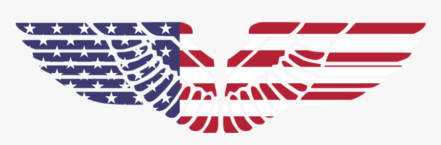 America, Usa, Wings, Eagle, Red, White, Blue, Stars - Eagle Wings Png, Transparent Png