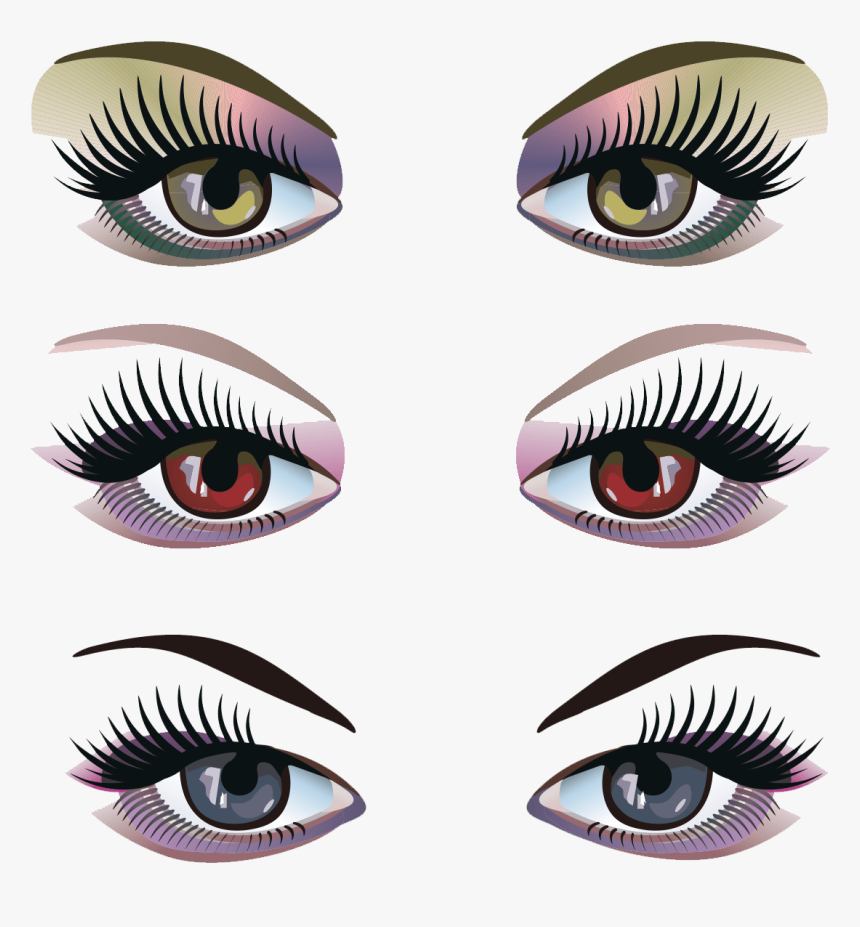 Eyelashes Clipart Gold And - Eye Shadow Clip Art, HD Png Download