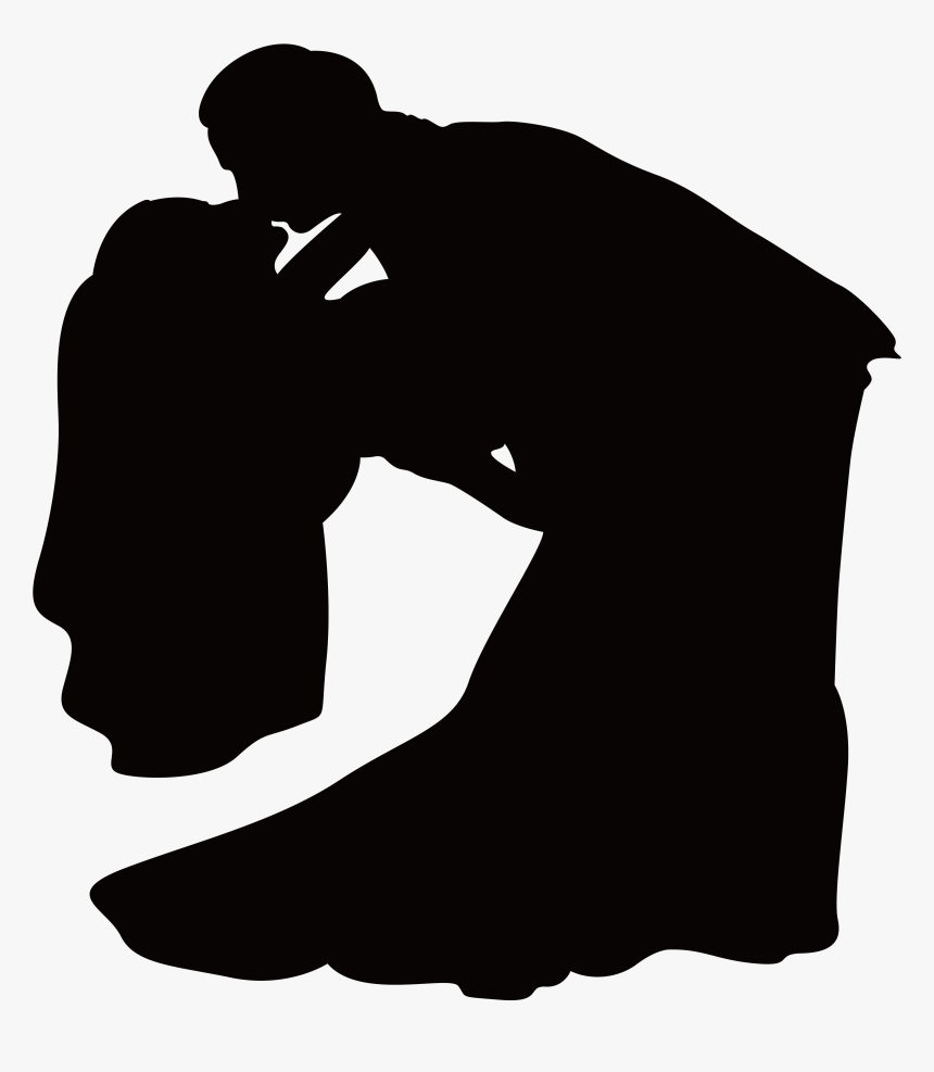 Kissing Men And Women Png Download - Silhouette, Transparent Png