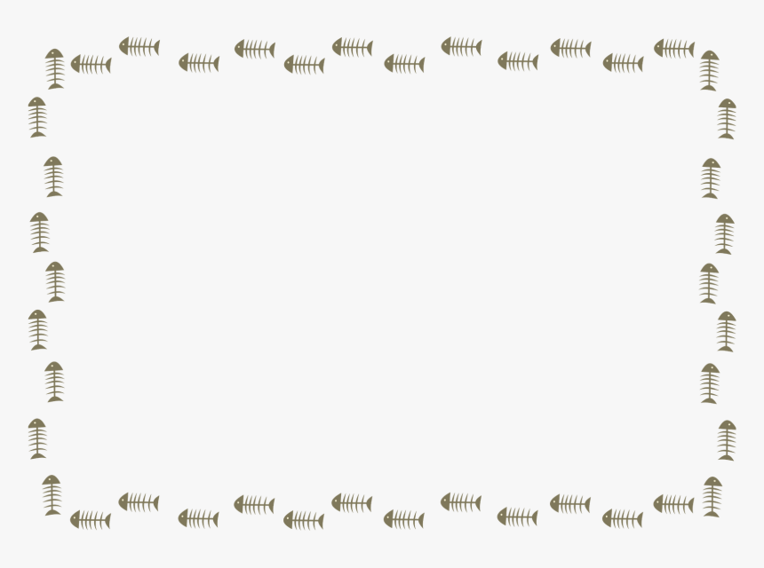 Fish Bone Frame Png, Transparent Png