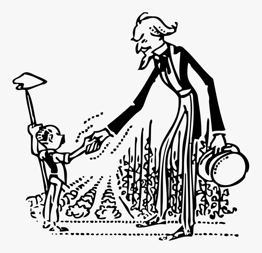 Uncle Sam United States I Want You Drawing Caricature - Uncle Sam And Farmer, HD Png Download