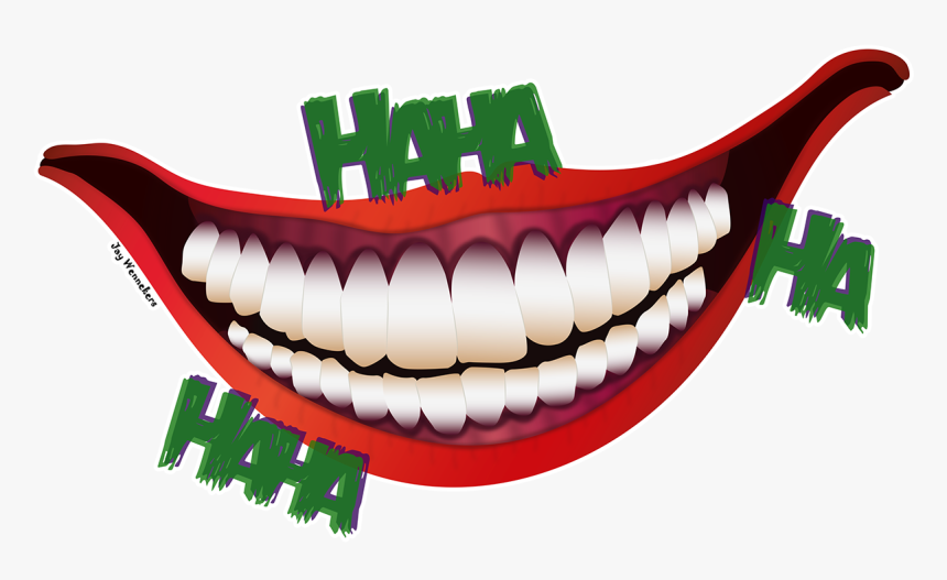 Joker Clip Art Image Smile - Joker Smile Png, Transparent Png