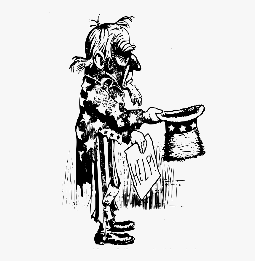 Clipart - Poor Uncle Sam, HD Png Download