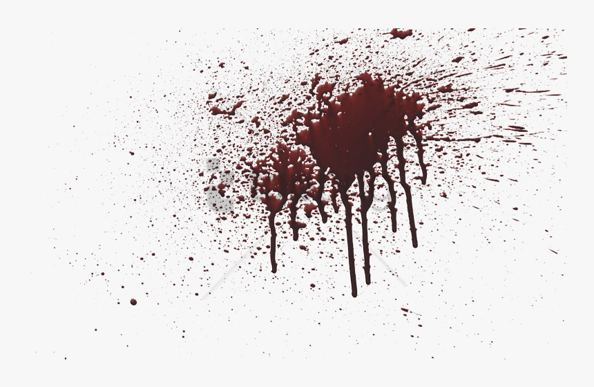 Realistic Blood Splatter Png, Transparent Png