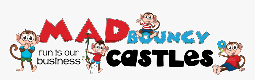 Mad Bouncy Castles - Cartoon, HD Png Download