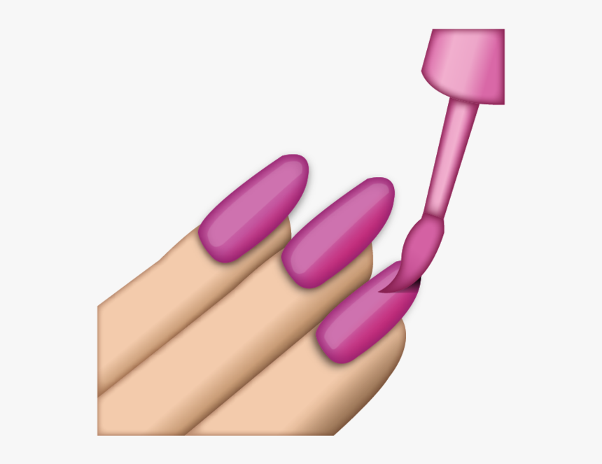 Nail Polish Emoji Png, Transparent Png