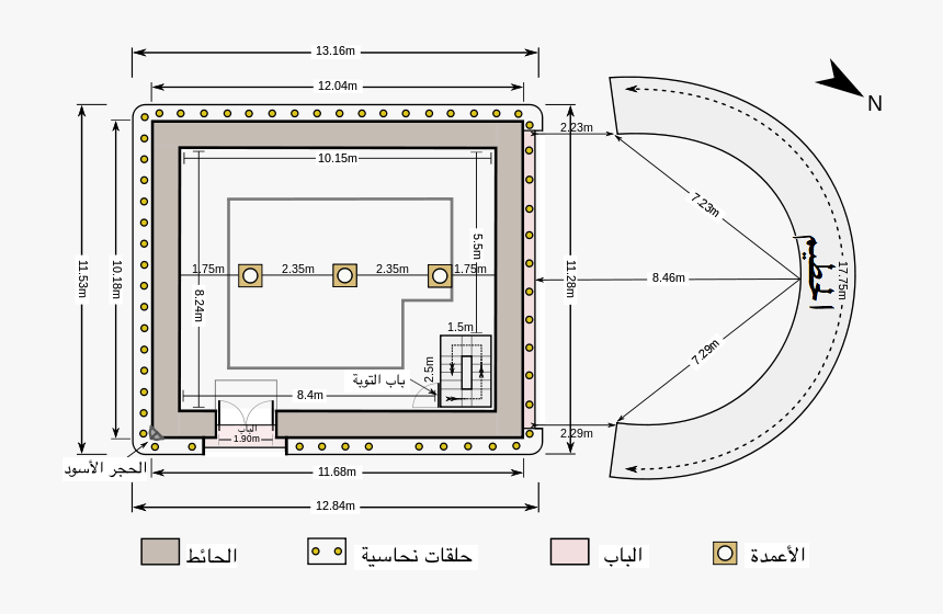 Kaaba Plan Ar - Kaaba Plan, HD Png Download