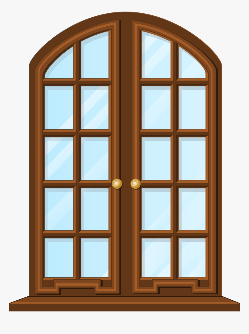 Brown Window Png Clip Art, Transparent Png