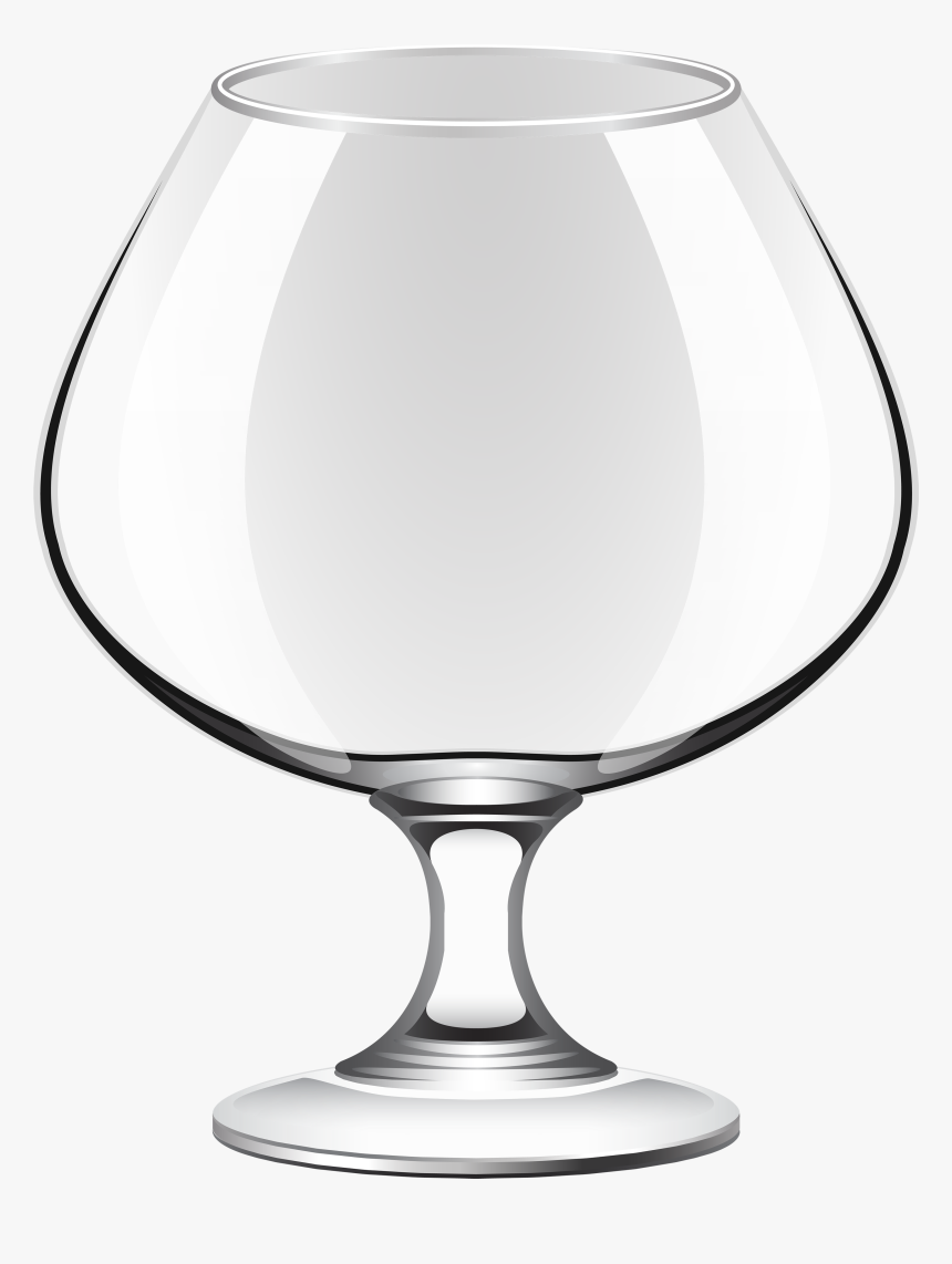 Transparent Brandy Glass Png Clipart - Clip Art Png Empty Glass, Png Download