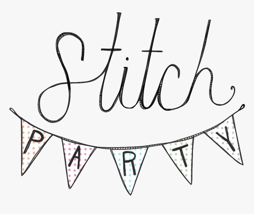 Blog Stitch Party Handdyed Yarn Knitting Kits - Line Art, HD Png Download