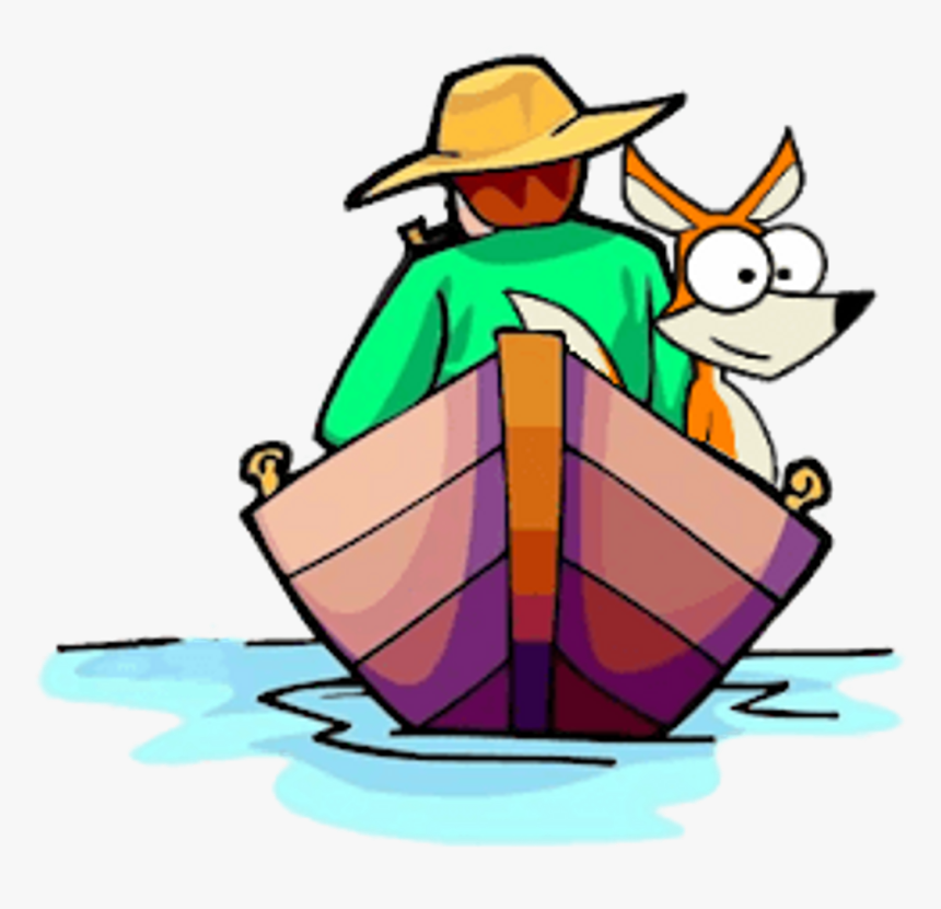Fisherman Boat Clipart - Fisherman Fishing Clip Art, HD Png Download