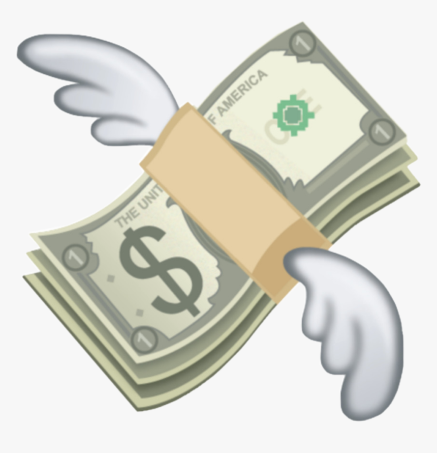 Flying Money Emoji , Transparent Cartoons Cash Emoji, HD Png Download