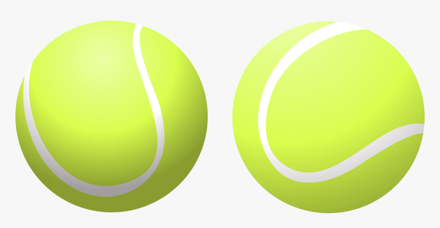 Tennis Balls Yellow Green Sphere - Tennis Ball Clipart Transparent, HD Png Download