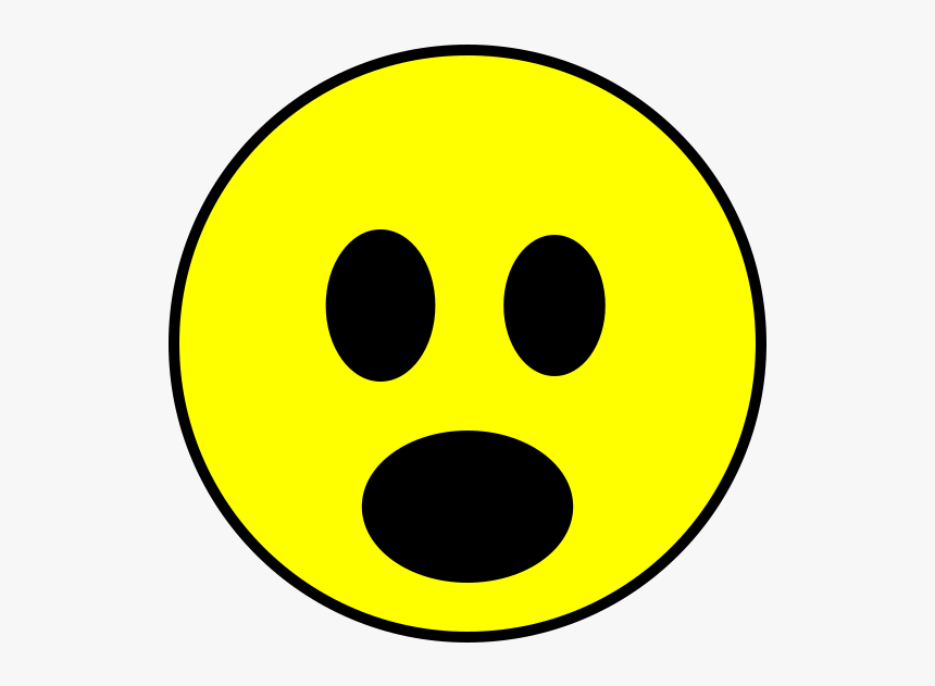 File - Surprised-smiley - Svg - Winking Smiley Face, HD Png Download