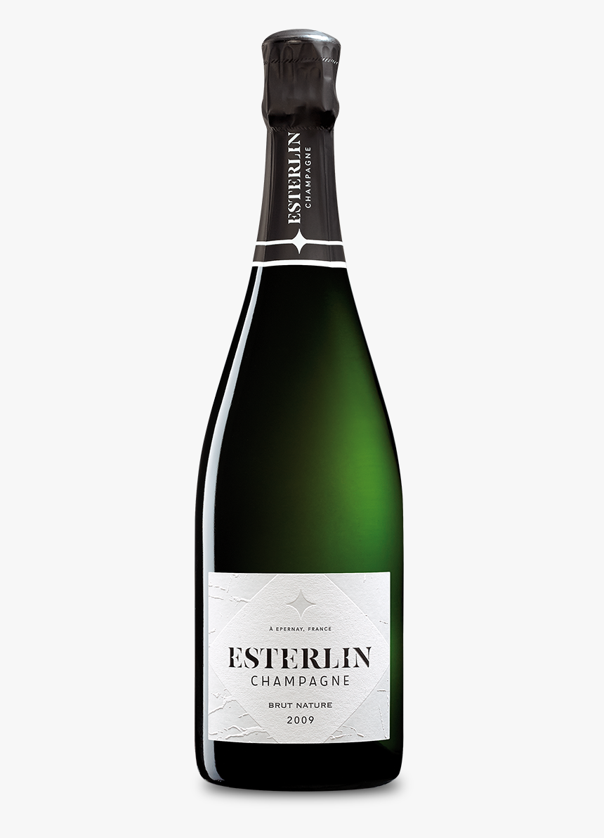 Bouteille 75cl Du Brut Nature 2009 Sur Fond Transparent - Esterlin Brut Nature Millesime 2009, HD Png Download
