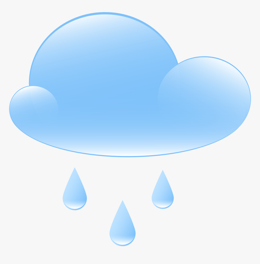 Rainy Cloud Weather Icon Png Clip Art, Transparent Png