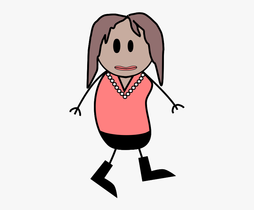 Stick Figure Female, HD Png Download