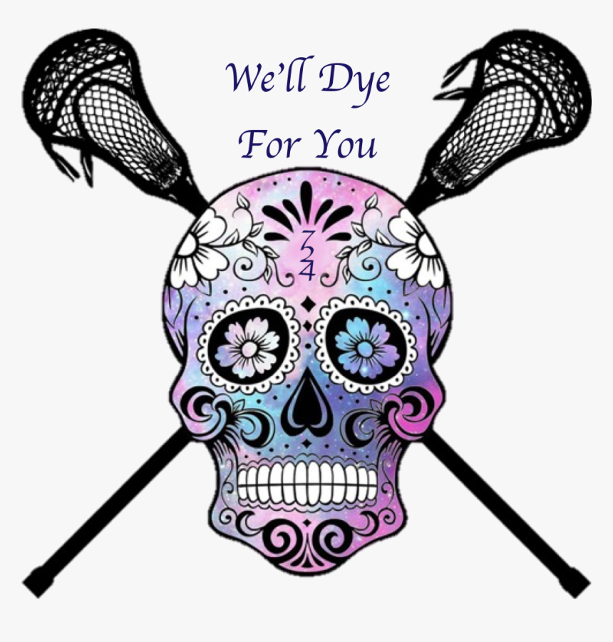 Mexican Skull Tattoo Art , Transparent Cartoons - Purple Sugar Skull Tattoo, HD Png Download