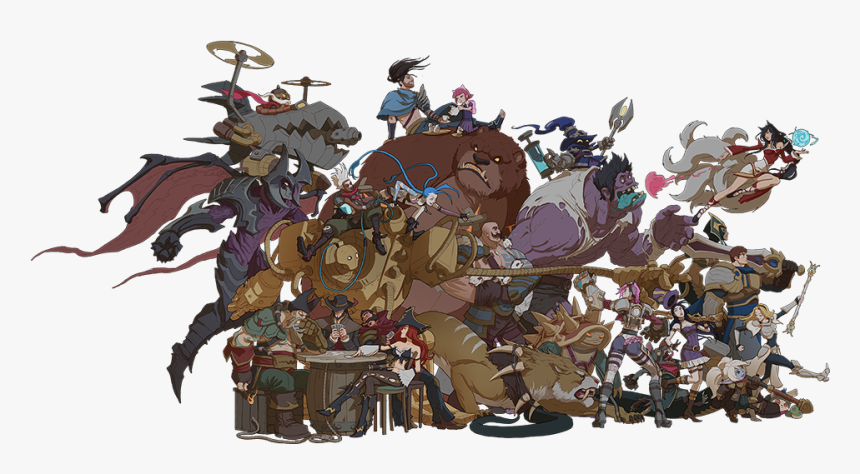 Download League Of Legends Characters Png Clipart For - League Of Legends Art, Transparent Png
