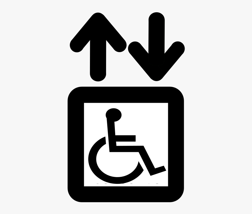 Aiga Elevator Handicap - Elevator Sign, HD Png Download