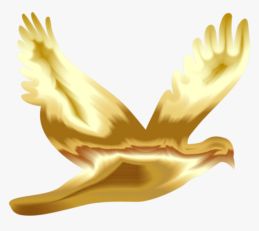 Transparent Dove Clipart - Dove Gold No Background, HD Png Download